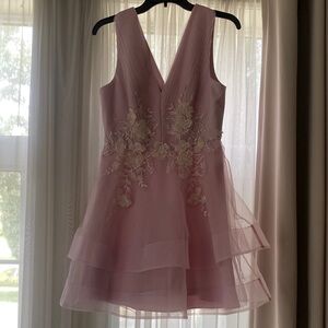 BCBGMaxAzria Blush Pink Textured Dress